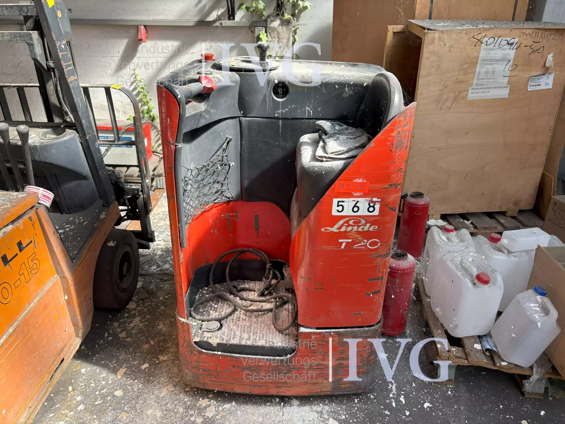 Mitfahr-Niederhubwagen LINDE T20 S